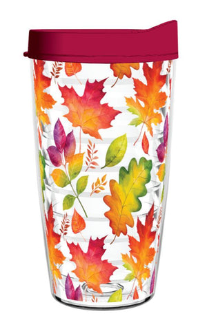 Fall Watercolor Leaves - Smile Drinkware USASmile Drinkware USAtumblerFall Watercolor Leaves tumbler Smile Drinkware USA 16oz