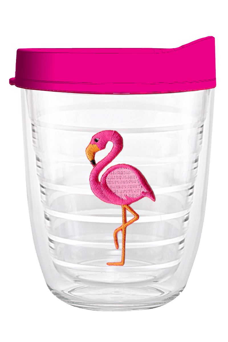 Flamingo Cup with Straw 16oz