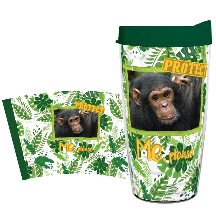 Protect the Chimpanzee 16oz Tumbler