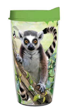 Ringtailed Lemur 16oz Tumbler - Smile Drinkware USAHoward Robinson DesignstumblerRingtailed Lemur 16oz Tumbler tumbler Howard Robinson Designs