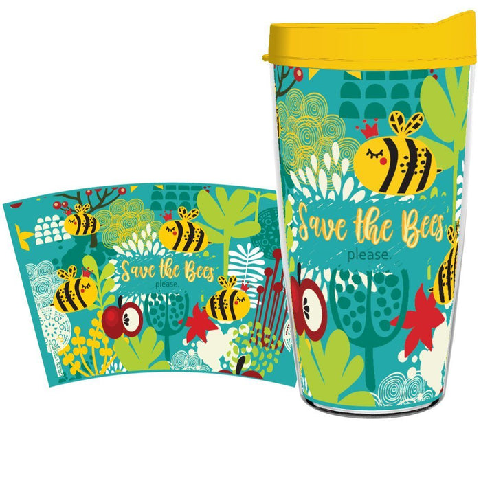 Save The Bees, Please 16oz Tumbler