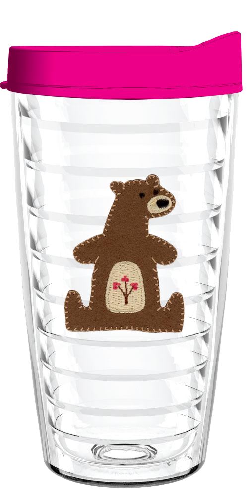 Bear Tumbler with Lid And Straw
