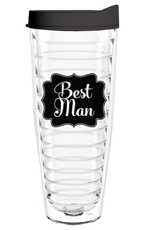 Best Man Tumbler with Lid And Straw - Smile Drinkware USASmile Drinkware USAtumblerbest man 26oz tumbler with black lid