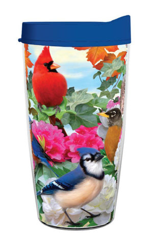 Birds for All Seasons 16oz Tumbler - Smile Drinkware USAHoward Robinson DesignstumblerBirds for All Seasons 16oz Tumbler tumbler Howard Robinson Designs
