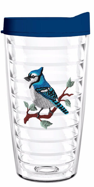 Blue Jay - Smile Drinkware USASmile Drinkware USAtumbler16oz blue jay bird tumbler with blue lid for coffee and cold beverages