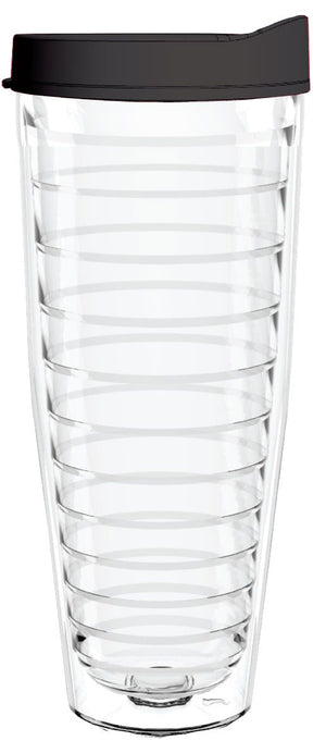 Clear Tumbler with Black Lid - Smile Drinkware USASmile Drinkware USAtumblerClear Tumbler with Black Lid tumbler