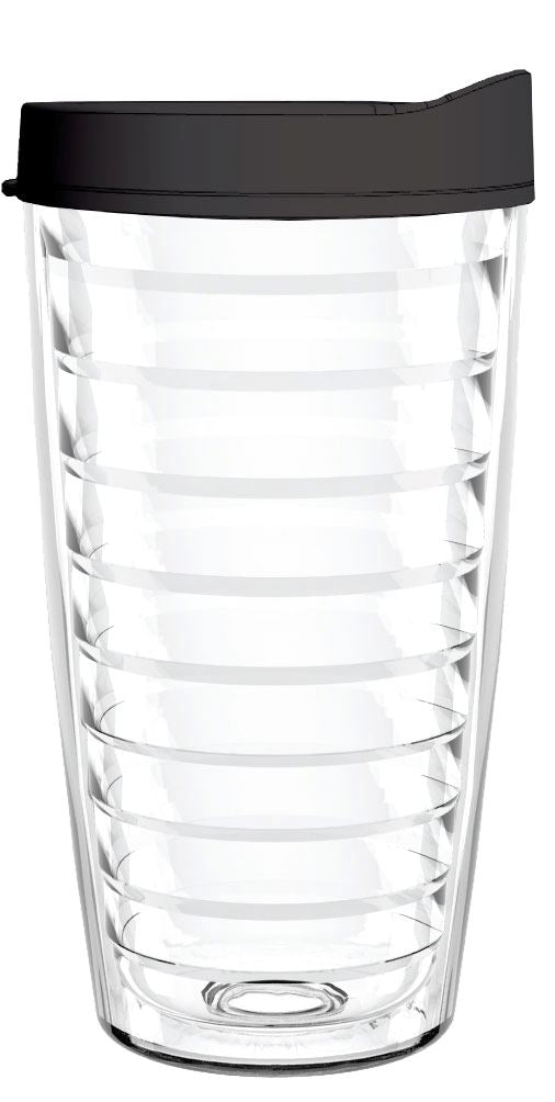 Clear Tumbler with Black Lid