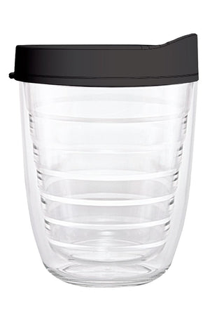 Clear Tumbler with Black Lid - Smile Drinkware USASmile Drinkware USAtumblerClear Tumbler with Black Lid tumbler