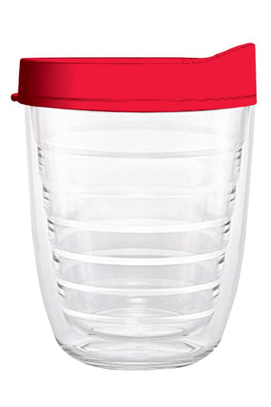 Clear Tumbler With Red Lid - Smile Drinkware USASmile Drinkware USAtumblerClear Tumbler With Red Lid tumbler