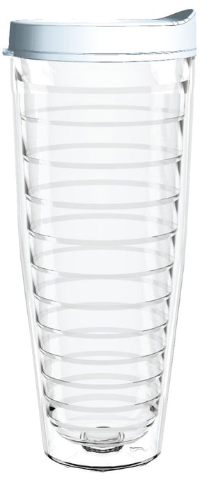 Clear Tumbler with White Lid - Smile Drinkware USASmile Drinkware USAtumblerClear Tumbler with White Lid tumbler