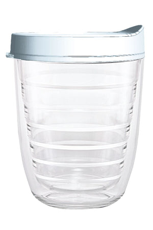 Clear Tumbler with White Lid - Smile Drinkware USASmile Drinkware USAtumblerClear Tumbler with White Lid tumbler