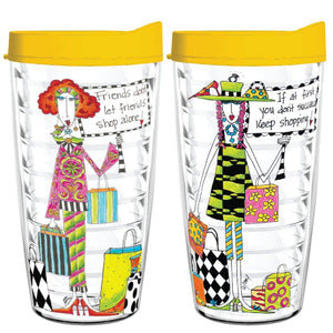 Friends Don't Let Friends Shop Alone 16oz Tumbler (Double-Sided) - Smile Drinkware USADolly Mamas by JoeytumblerFriends Don't Let Friends Shop Alone 16oz Tumbler (Double-Sided) tumbler Dolly Mamas by Joey