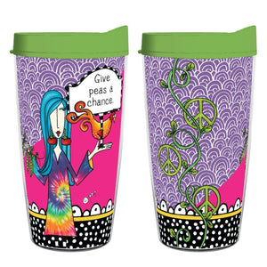 Give Peas A Chance 16oz Tumbler - Smile Drinkware USADolly Mamas by JoeytumblerGive Peas A Chance 16oz Tumbler tumbler Dolly Mamas by Joey