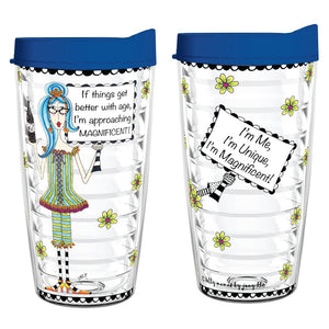 If things get better with age, I'm approaching Magnificent 16oz Tumbler - Smile Drinkware USADolly Mamas by JoeytumblerIf things get better with age, I'm approaching Magnificent 16oz Tumbler tumbler Dolly Mamas by Joey