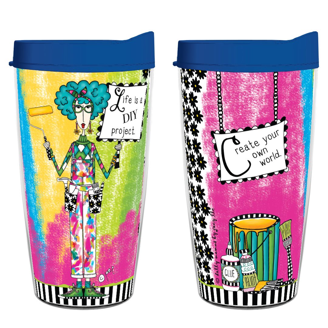 Happy Stitching Tervis Tumbler with Lid