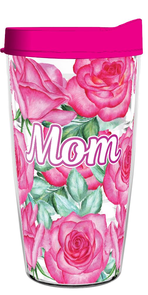 Mom Pink Roses 16oz Tumbler