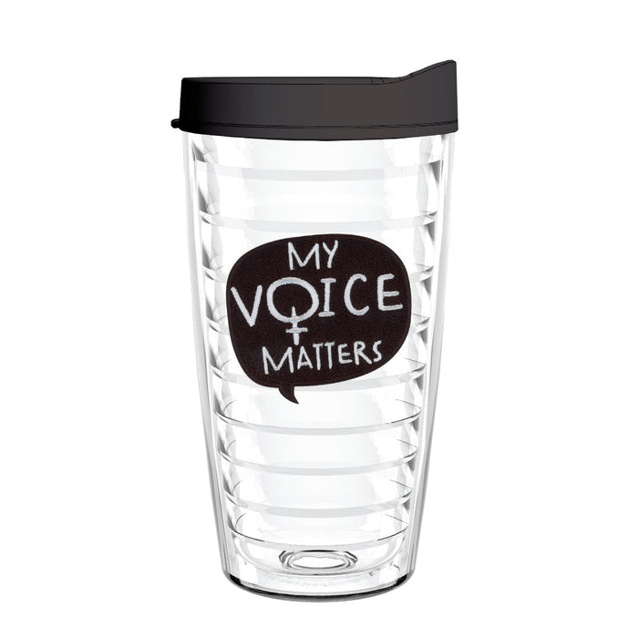 My Voice Matters Tumblers with Lid And Straw