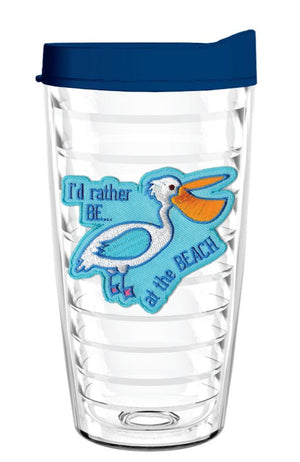 Pelican - I'd Rather Be At The Beach - Smile Drinkware USASmile Drinkware USAtumblerPelican - I'd Rather Be At The Beach tumbler Smile Drinkware USA 16oz