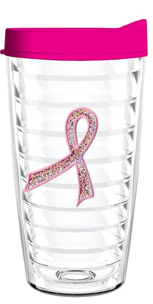 Pink Ribbon (Sequin) - Smile Drinkware USASmile Drinkware USAtumblerPink Ribbon (Sequin) tumbler 16oz