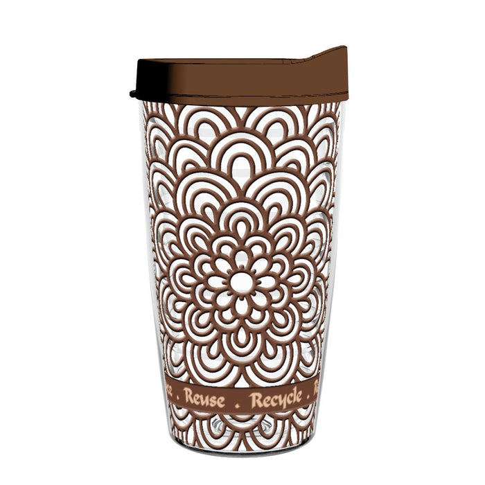 Reduce, Reuse, Recycle, Repeat Henna 16oz Tumbler