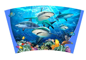 Shark Reef 16oz Tumbler - Smile Drinkware USAHoward Robinson DesignstumblerShark Reef 16oz Tumbler tumbler Howard Robinson Designs