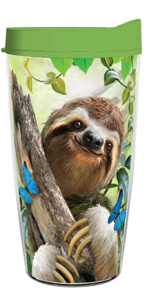 Sloth Wrap 16oz Tumbler
